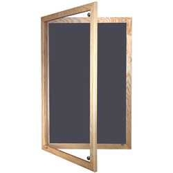 Lockable Wooden Framed Forbo Nairn Notice Board