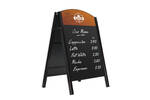 Premier A-Board Black Steel Frame HPL Panel Coffee.jpg