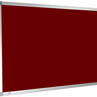 Premier Felt Noticeboard Aluminium Frame BURGUNDY.jpg