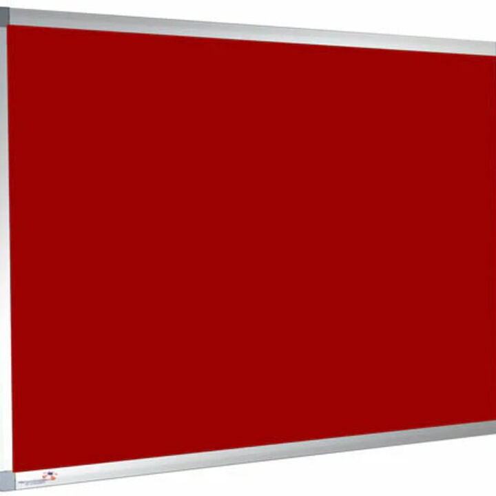Premier Felt Noticeboard Aluminium Frame CHERRY RED.jpg