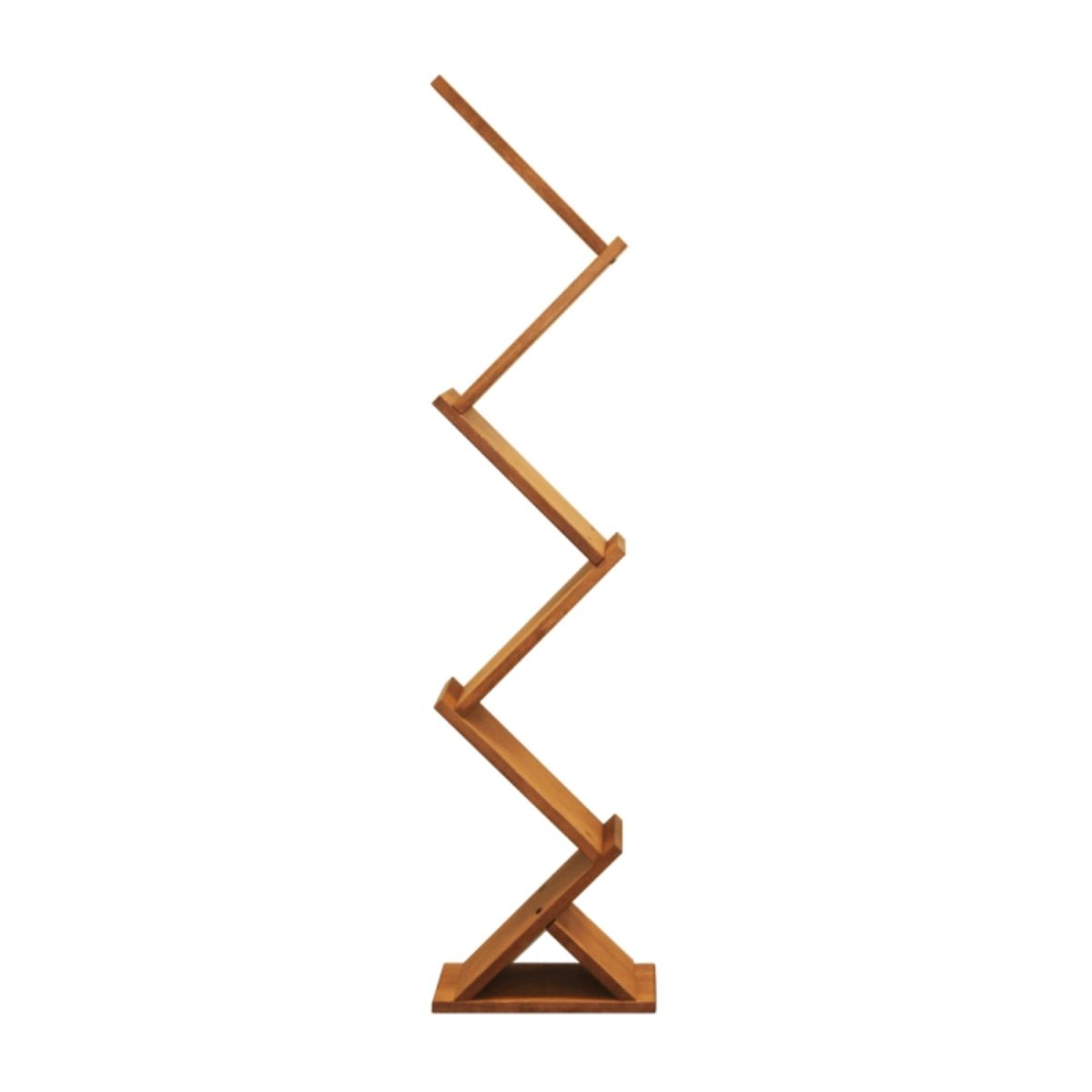 Profile view of the Zig Zag Wooden Leaflet Display Stand.png