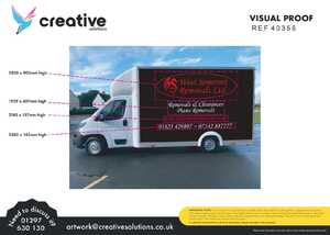Digital Artwork Proofing for West Somerset Removals