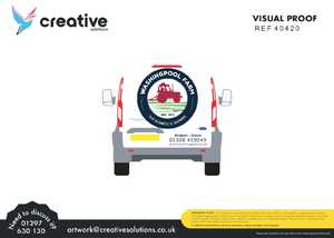 Digital Artwork Proofing for Washingpool Farm's Ford Transit Custom