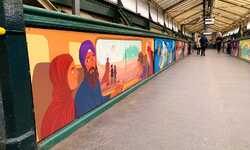 GWR's PVC-Free ACM Literary Art at Exeter St Davids Train Station for Exeter City of Literature