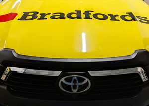 Bonnet Graphic Close-Up Wrap & Branding - Toyota Hilux Invincible X for Bradfords Building Supplies Bonnet Graphic Close-Up Wrap & Branding - Toyota Hilux Invincible X for Bradfords Building Supplies