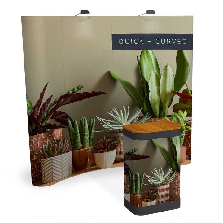 Quick+ Pop Up Curved Display Bundle