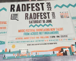 Banner Design for Music Festival - RADFEST 2K22