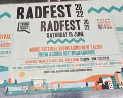 Banner Design for Music Festival - RADFEST 2K22 Banner Design for Music Festival - RADFEST 2K22