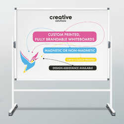 Printed Revolving Mobile Magnetic Whiteboard