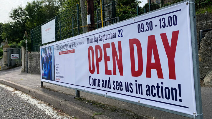 Roadside Printed Banner - School Open Day Advetisement - Woodroffe School 1.jpg