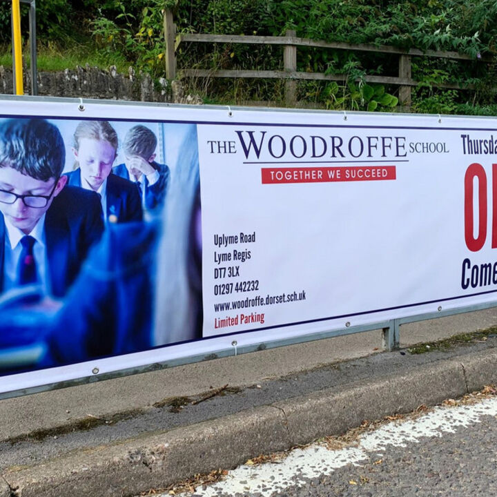 Roadside Printed Banner - School Open Day Advetisement - Woodroffe School.jpg