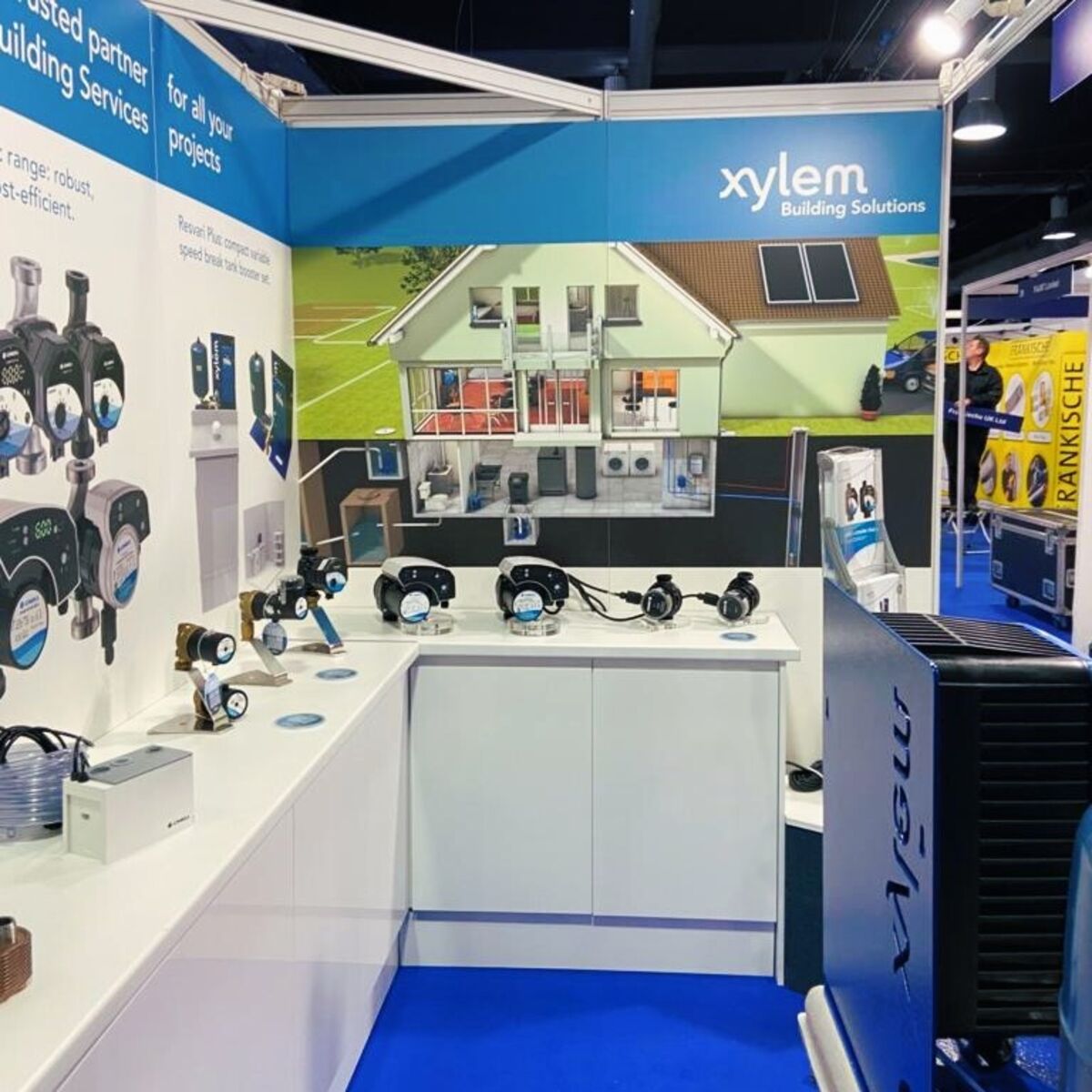 Rigid Panel Seamless Exhibition Shell Scheme Panel Graphics For Xylem Water  2.jpg
