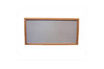 Sapele Wooden Framed Premium Felt Noticeboard - SILVER - CUSTOM SIZE.jpg