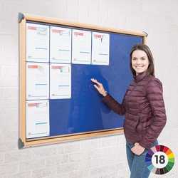 Shield® Wood Effect External Lockable Noticeboard