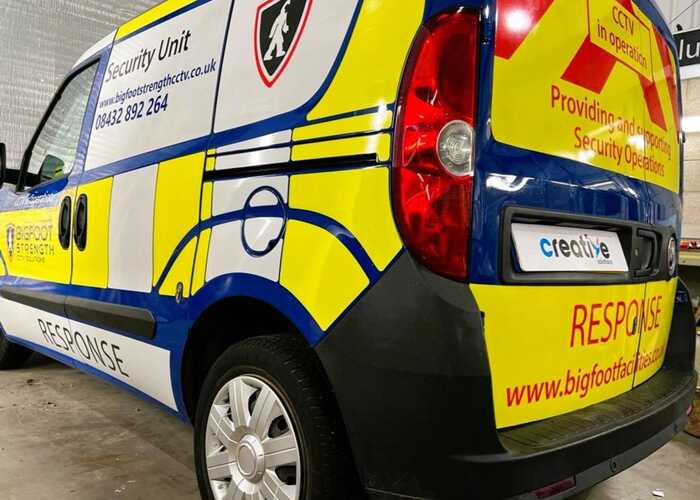 Reflective motorbike graphics and custom printed logo sticker for DocBike