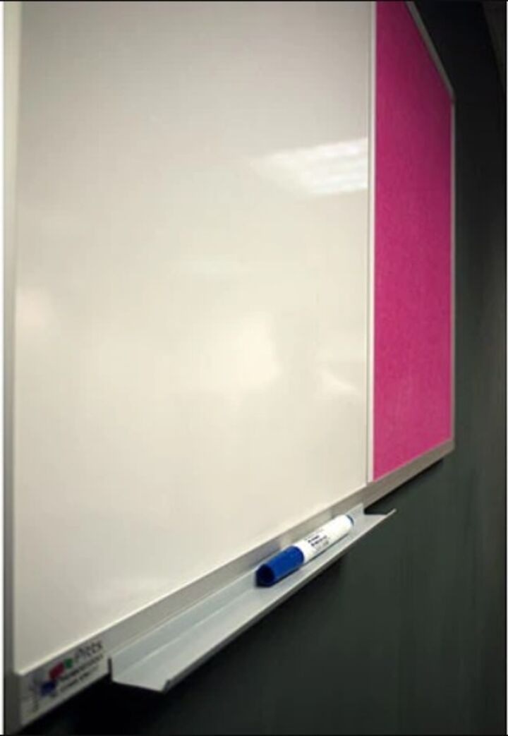Side View Combination Whiteboard Noticeboard Charles Twite Felt.jpg