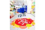 Signtac Self-Adhesive Floor Graphic in a supermarket showing sale artwork.jpeg