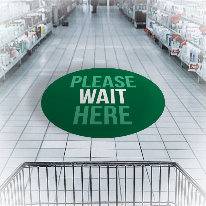 Signtac® Self-Adhesive Floor Graphic Please Wait Here.jpg