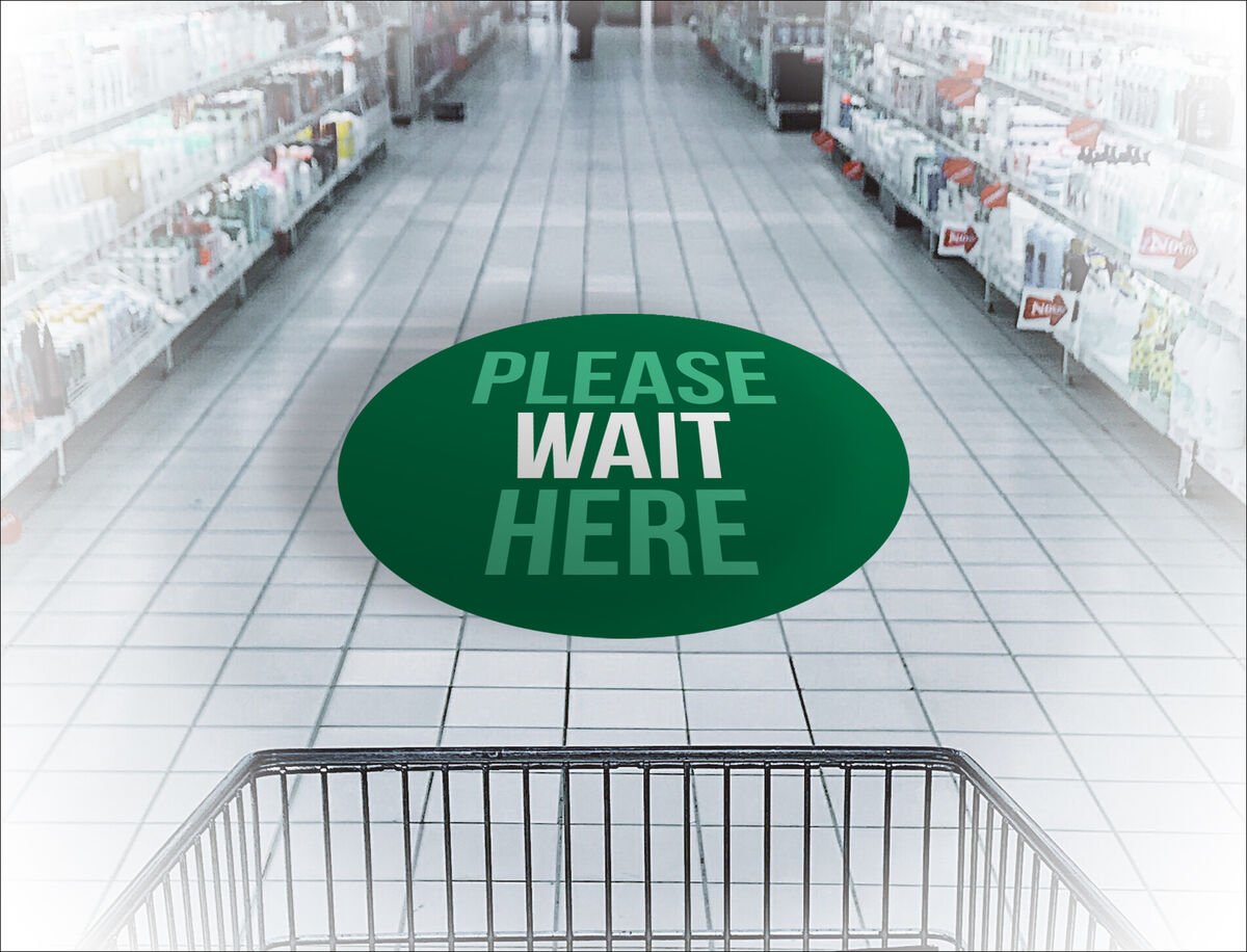 Signtac® Self-Adhesive Floor Graphic Please Wait Here.jpg