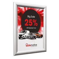 snapframe 25mm silver mitred corners automotive sales poster.jpg
