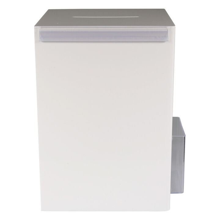 Suggestion Box with A4 poster holder, A6 leaflet pocket, and header gripper.png