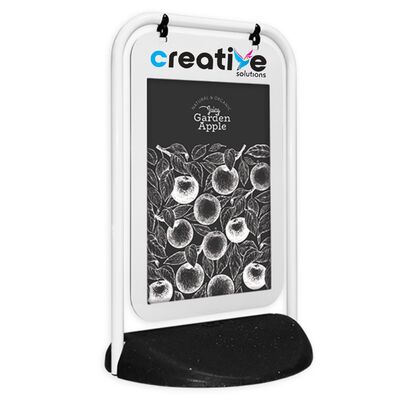 White Frame / Black Base - Yes - None - Swinger 2 Poster Pavement Sign