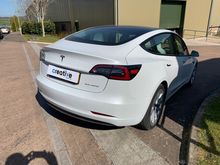 Vinyl Wrap for Tesla Model 3 - BEFORE - Rear Profile Vinyl Wrap for Tesla Model 3 - BEFORE - Rear Profile
