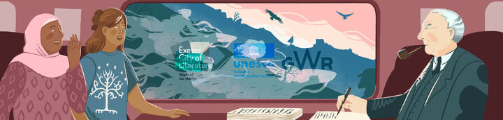 The Wanderer fromt he Exeter Book with JRR Tolkien and GWR Passengers.png