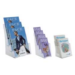 Tiered Wall Mounted Leaflet Holder