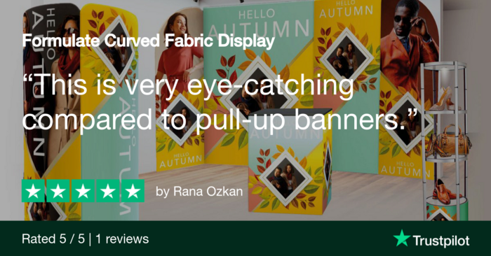 Formulate Curved Fabric Display