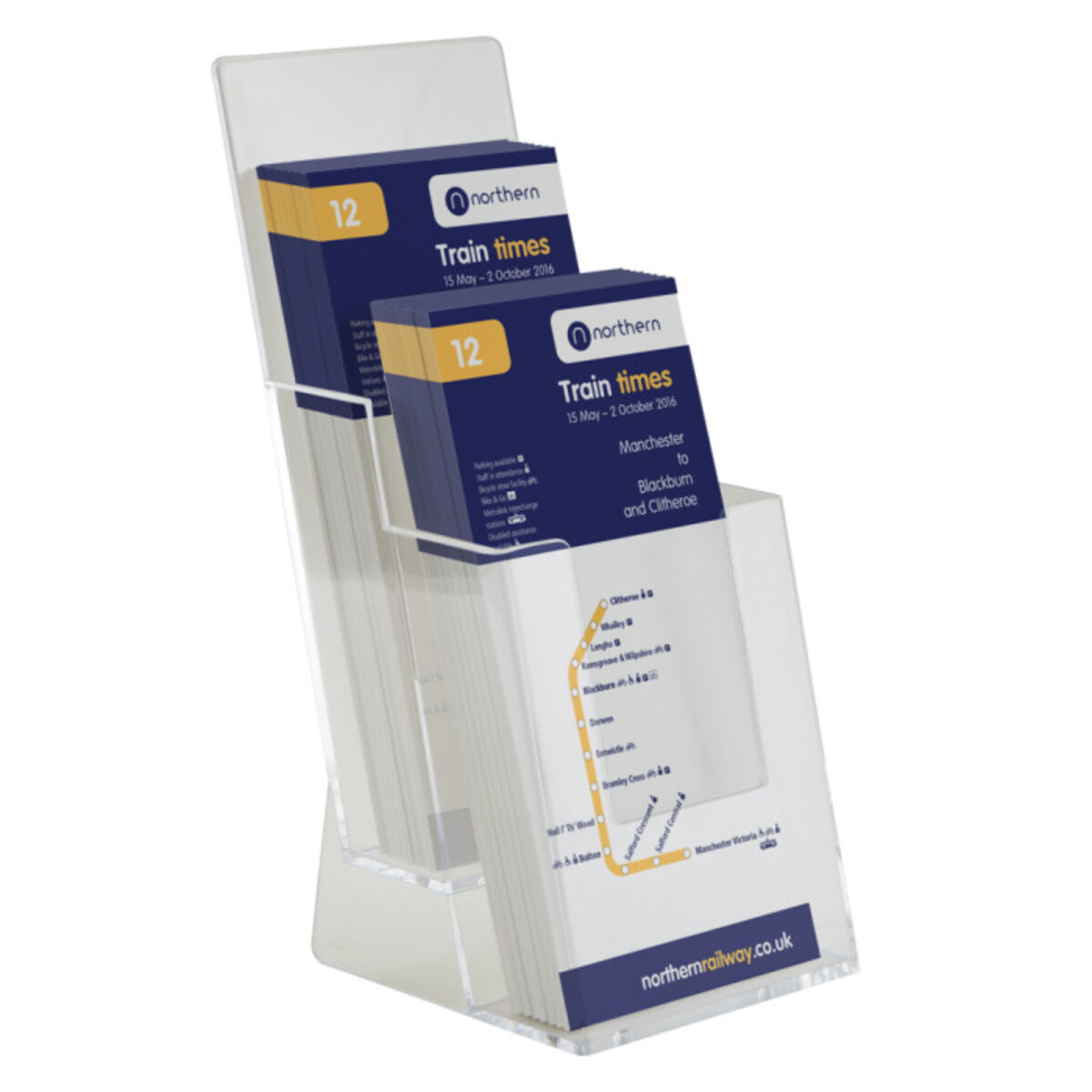 Two tier 1 3rd A4 countertop brochure holder.png