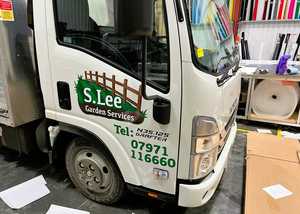 After - Fully Branded Works Van Nissan NV200 Fully Branded With Cut Vinyl Vehicle Graphics