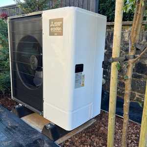 Installed Ecodan Air Source Heat Pump