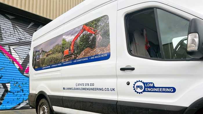 Printed Branding Van Graphics - Tractor and Digger Engineering