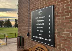 Main Entrance Wall Mounted Directional Signage