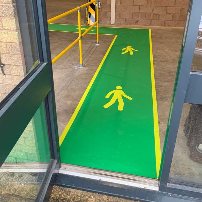 Custom Printed Vinyl Safety Walkway Custom Printed Vinyl Safety Walkway