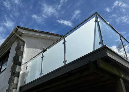 Frosted Privacy Vinyl Installation for Private Client Frosted Privacy Vinyl Installation for Private Client