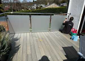 Heat Treating freshly applied window film to remove bubbles and seal adhesive