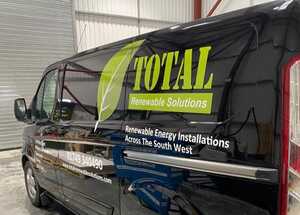 Close Up Branding Graphics on Silver Van Close Up Branding Graphics on Silver Van