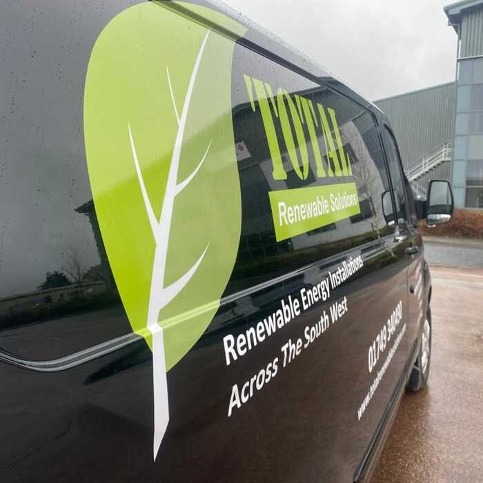 Completed Van Branding Graphics Installed on silver Ford Transit works vehicle Completed Van Branding Graphics Installed on silver Ford Transit works vehicle