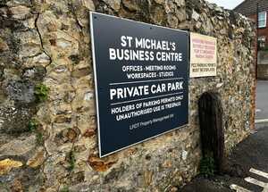 Wall Mounted Aluminium Car Park Signage