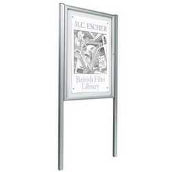Tradition Magnetic External Notice Board With Post Kit