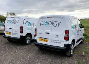 Fleet Vehicle Business Branding for Prodigy IT Solutions Peugeot Partners