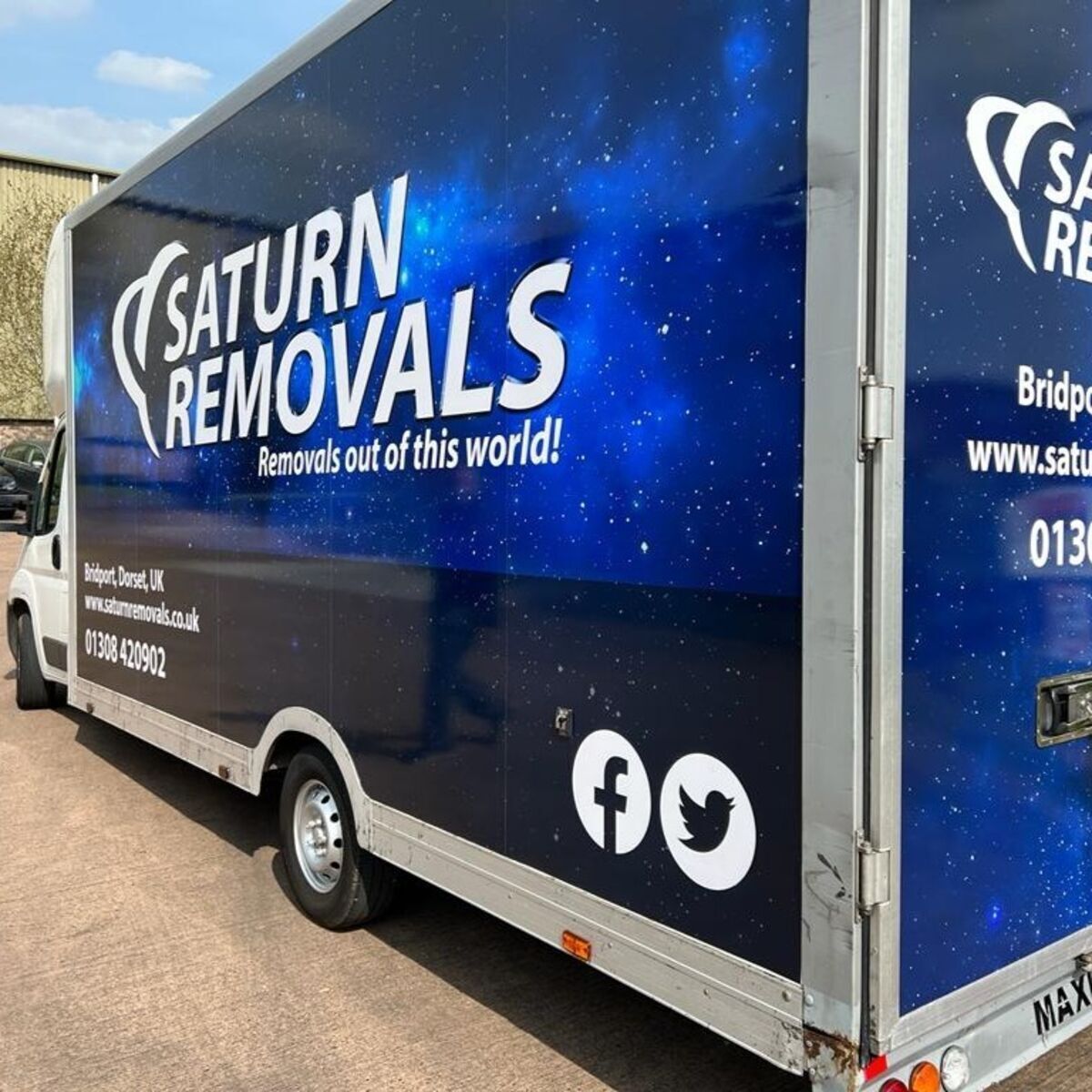 Saturn Removals Fully Printed Wrapped Van