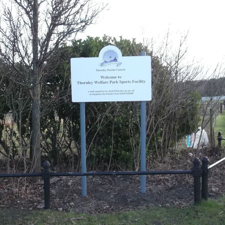Post Mounted Aluminium Signage for Thornley Parish Council