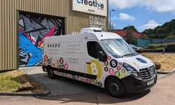 Branded Vehicle Graphics for Baboo Gelato's Vauxhall Movano 35