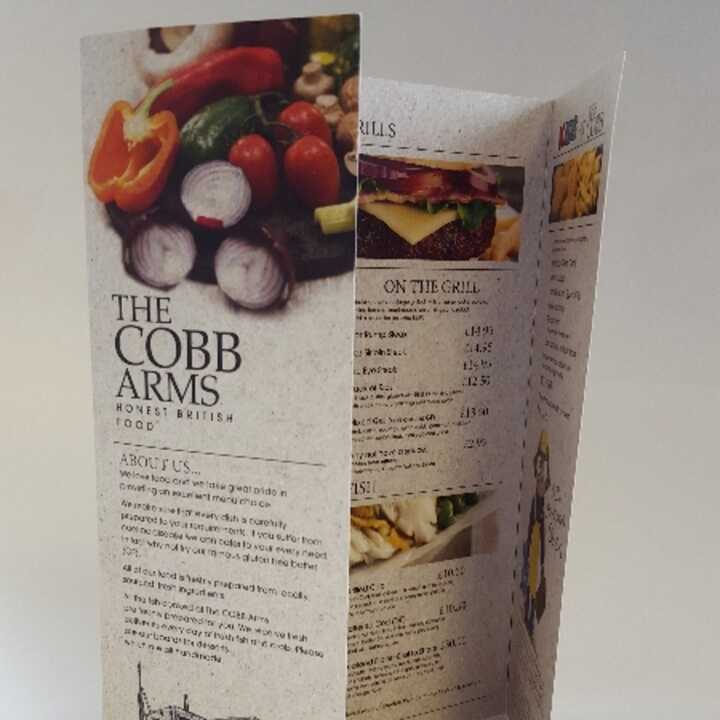 Blog: Menu Printing For The Cobb Arms