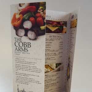 Blog: Menu Printing For The Cobb Arms