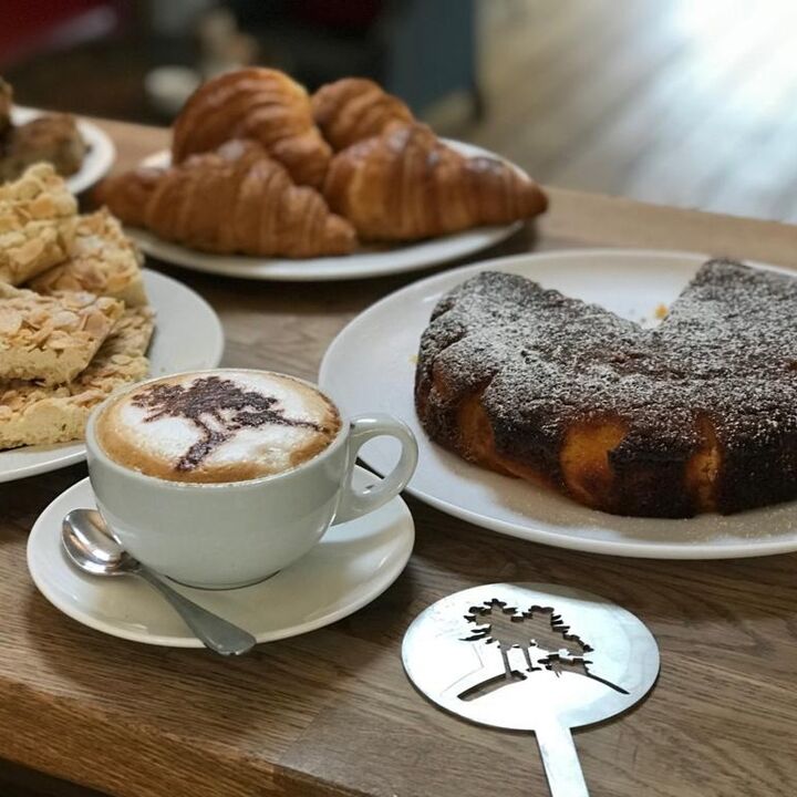 Branded Custom Cut Stainless Steel Coffee Stencil