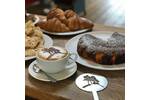 Branded Custom Cut Stainless Steel Coffee Stencil